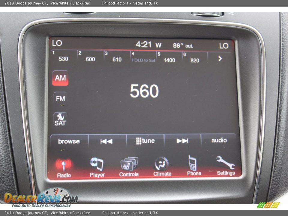 2019 Dodge Journey GT Vice White / Black/Red Photo #20