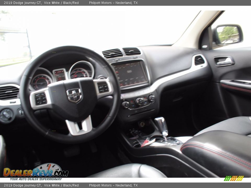 2019 Dodge Journey GT Vice White / Black/Red Photo #26