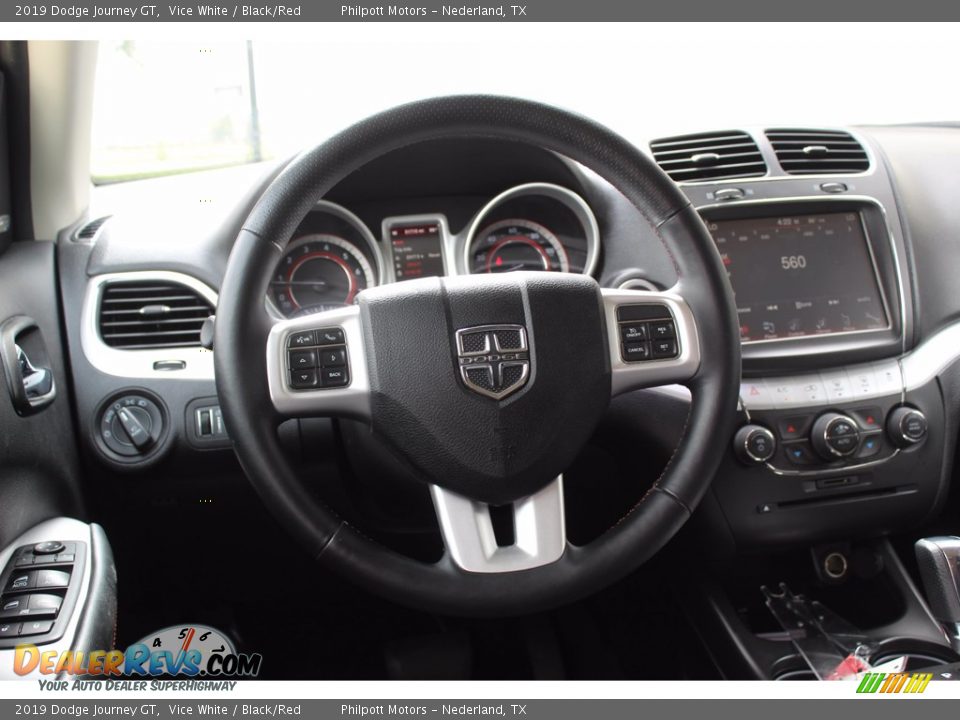 2019 Dodge Journey GT Vice White / Black/Red Photo #27