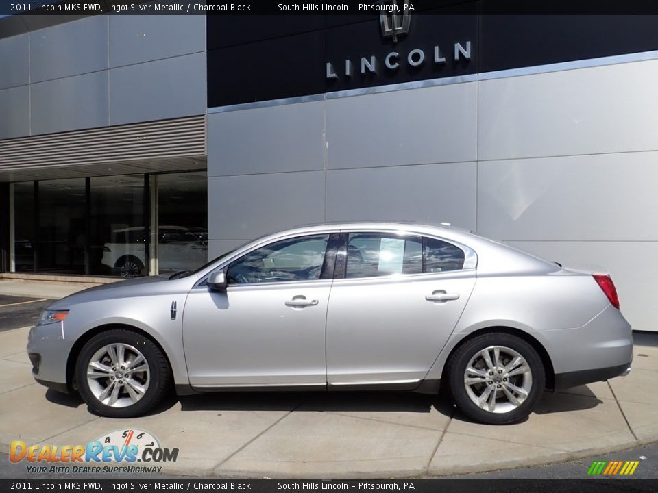 2011 Lincoln MKS FWD Ingot Silver Metallic / Charcoal Black Photo #2