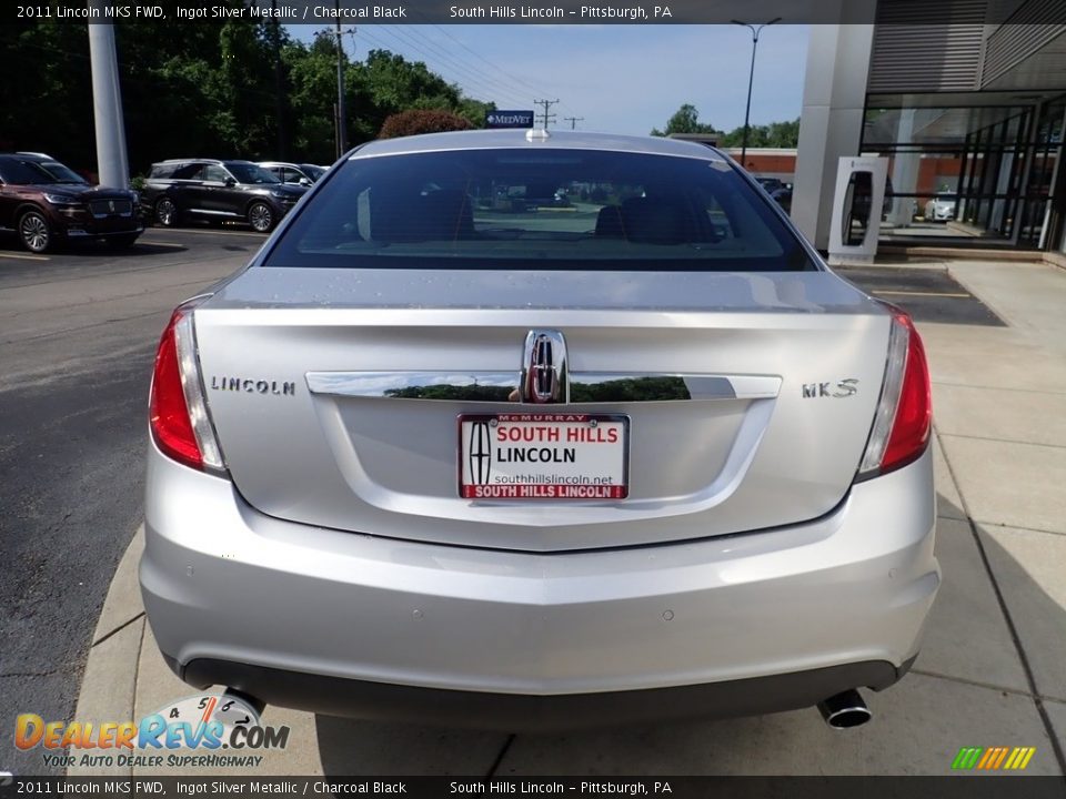 2011 Lincoln MKS FWD Ingot Silver Metallic / Charcoal Black Photo #4