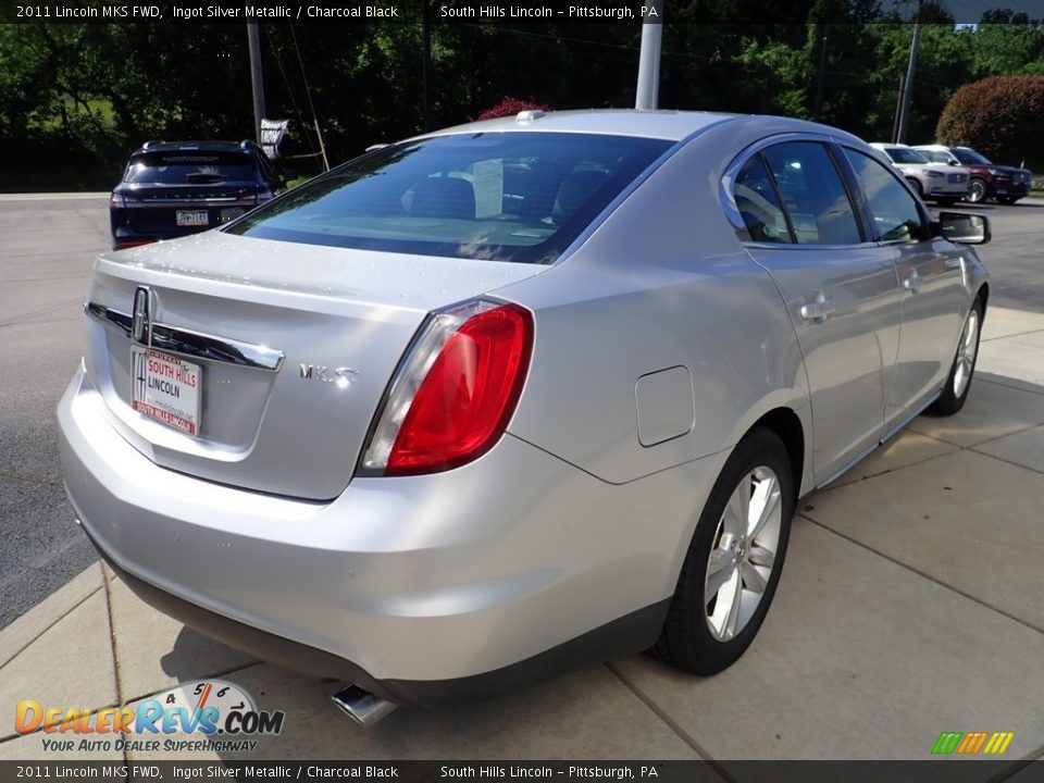 2011 Lincoln MKS FWD Ingot Silver Metallic / Charcoal Black Photo #5