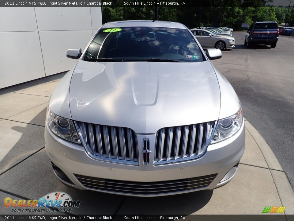 2011 Lincoln MKS FWD Ingot Silver Metallic / Charcoal Black Photo #8