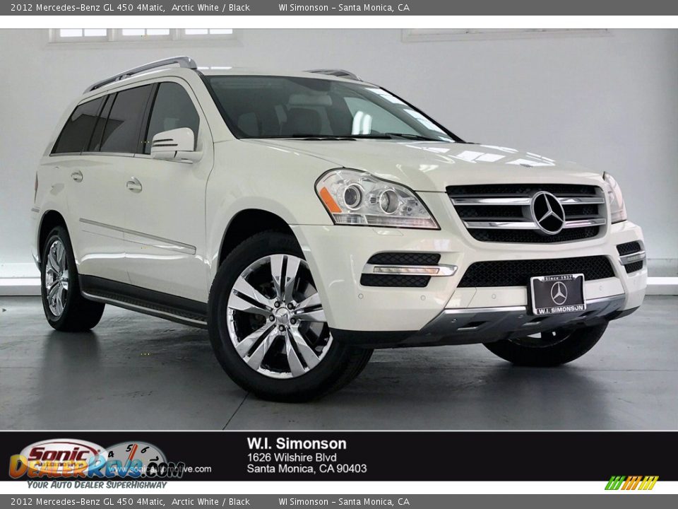 2012 Mercedes-Benz GL 450 4Matic Arctic White / Black Photo #1