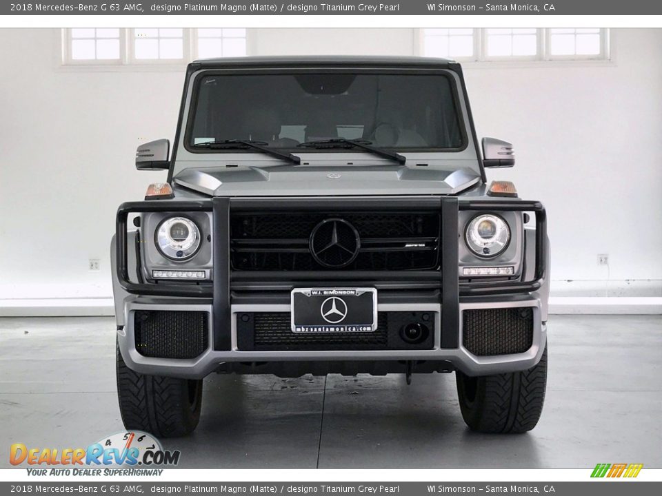 2018 Mercedes-Benz G 63 AMG designo Platinum Magno (Matte) / designo Titanium Grey Pearl Photo #2