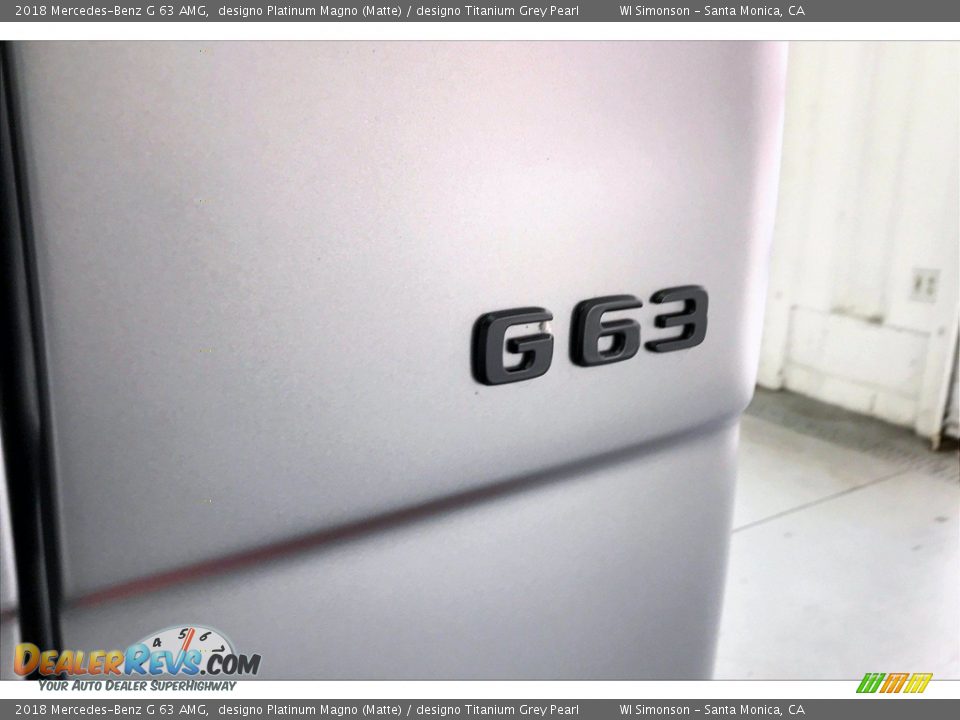 2018 Mercedes-Benz G 63 AMG designo Platinum Magno (Matte) / designo Titanium Grey Pearl Photo #7