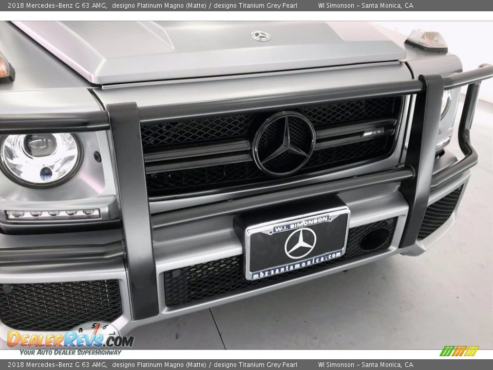 2018 Mercedes-Benz G 63 AMG designo Platinum Magno (Matte) / designo Titanium Grey Pearl Photo #33