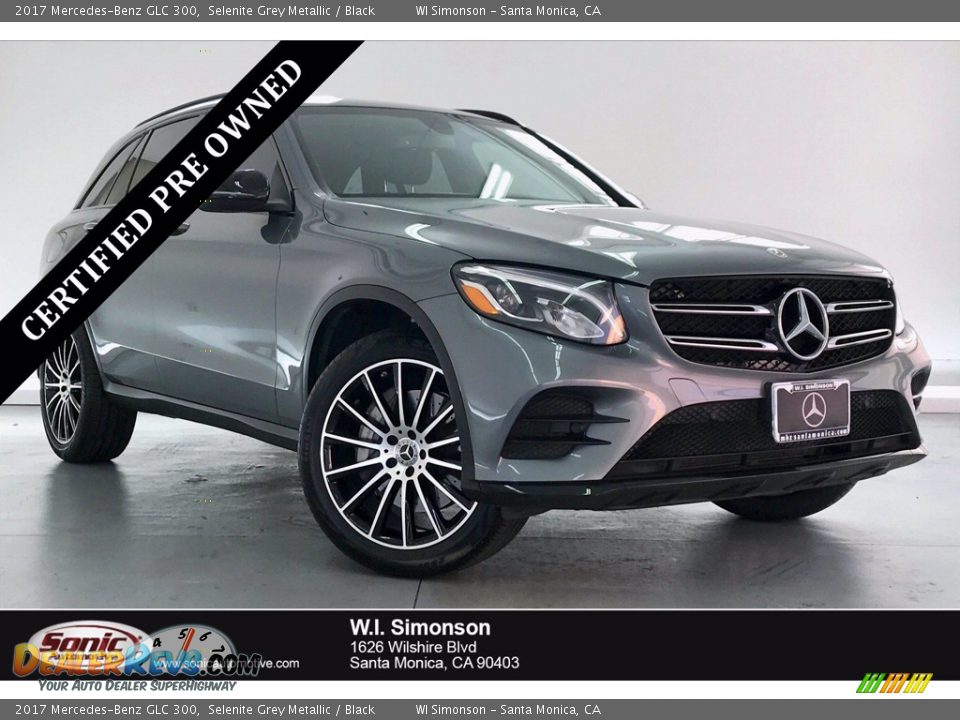 2017 Mercedes-Benz GLC 300 Selenite Grey Metallic / Black Photo #1