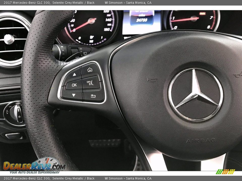 2017 Mercedes-Benz GLC 300 Selenite Grey Metallic / Black Photo #18