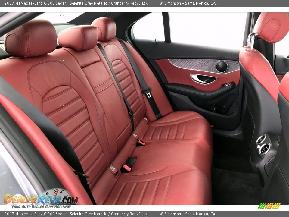 Rear Seat of 2017 Mercedes-Benz C 300 Sedan Photo #13