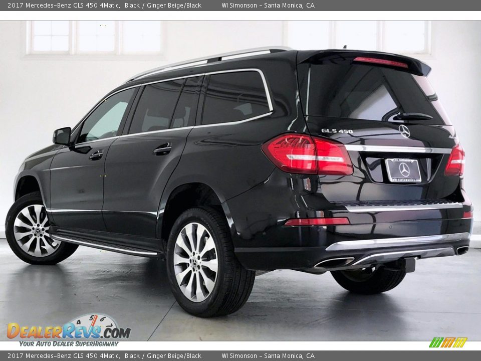 2017 Mercedes-Benz GLS 450 4Matic Black / Ginger Beige/Black Photo #10