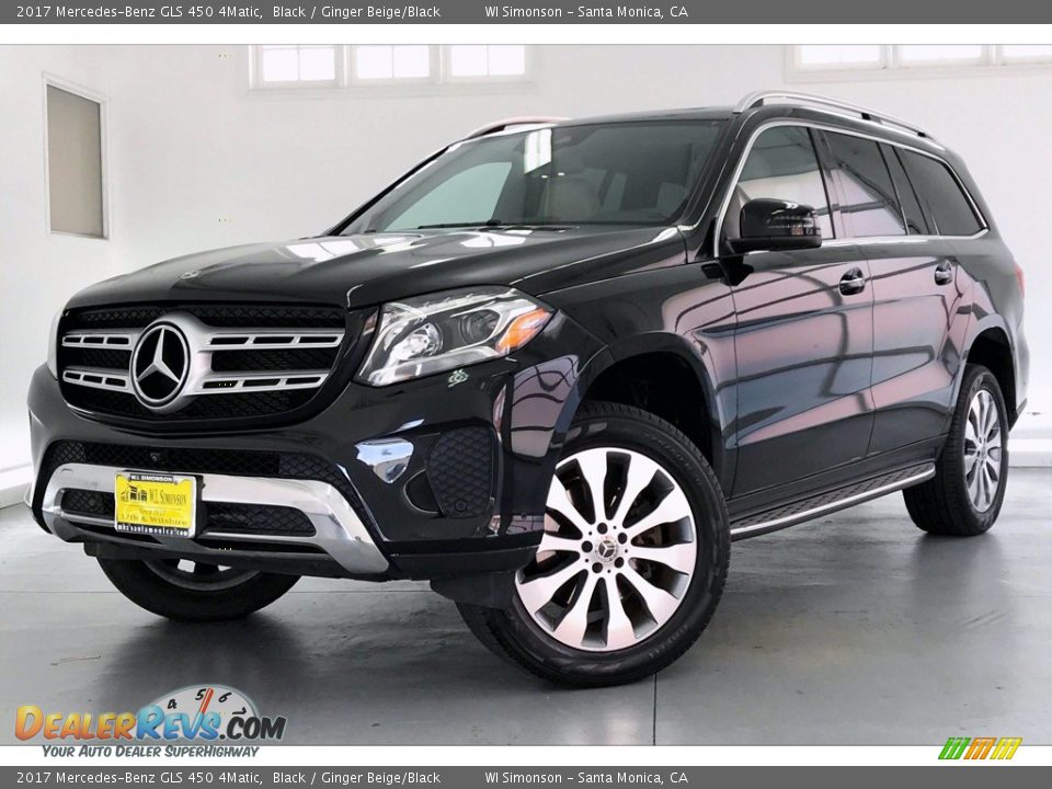 2017 Mercedes-Benz GLS 450 4Matic Black / Ginger Beige/Black Photo #12