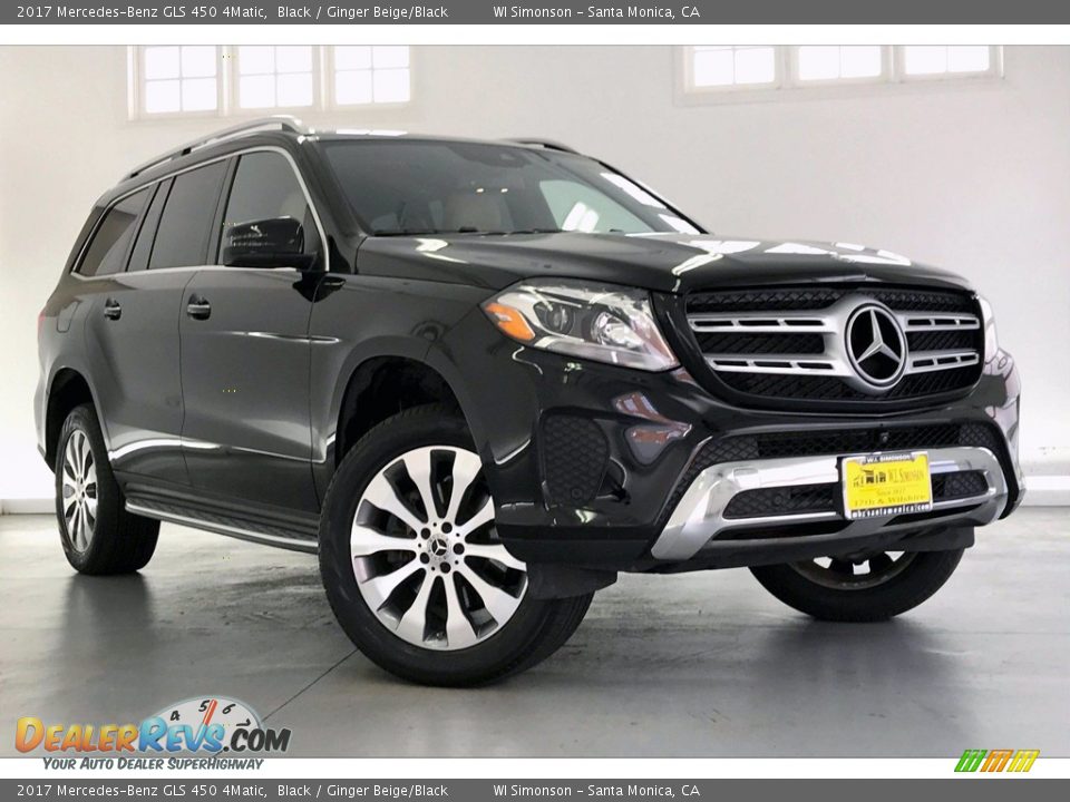 2017 Mercedes-Benz GLS 450 4Matic Black / Ginger Beige/Black Photo #34