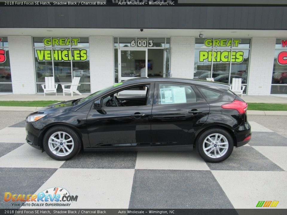 2018 Ford Focus SE Hatch Shadow Black / Charcoal Black Photo #1