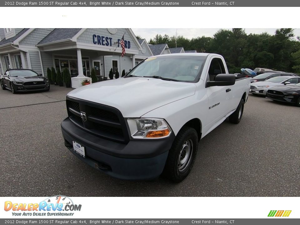 2012 Dodge Ram 1500 ST Regular Cab 4x4 Bright White / Dark Slate Gray/Medium Graystone Photo #3