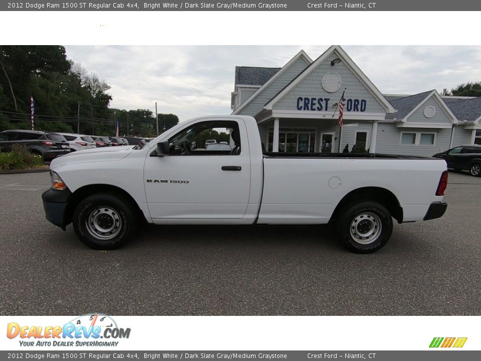 2012 Dodge Ram 1500 ST Regular Cab 4x4 Bright White / Dark Slate Gray/Medium Graystone Photo #4