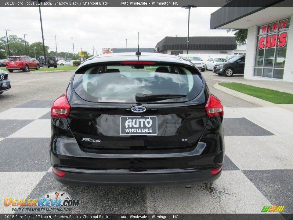 2018 Ford Focus SE Hatch Shadow Black / Charcoal Black Photo #4