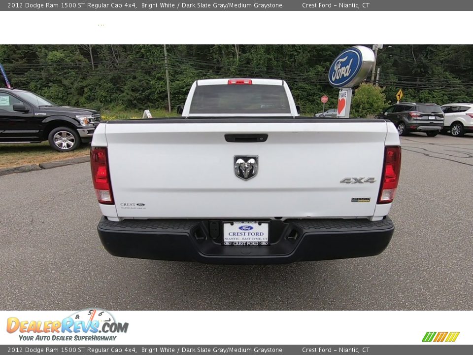 2012 Dodge Ram 1500 ST Regular Cab 4x4 Bright White / Dark Slate Gray/Medium Graystone Photo #6