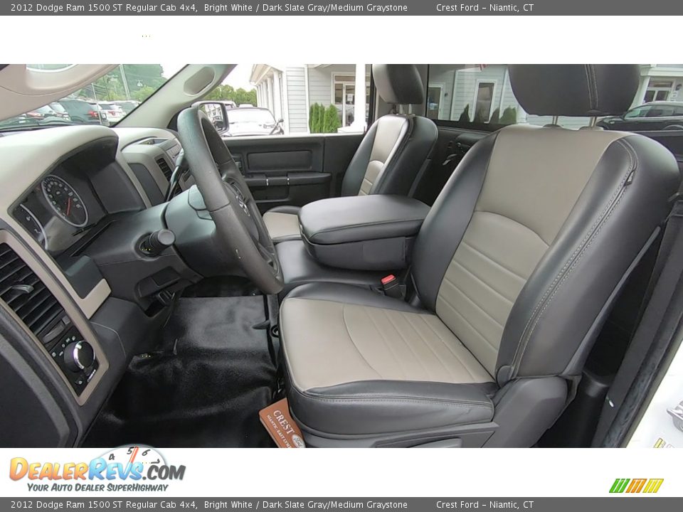 Dark Slate Gray/Medium Graystone Interior - 2012 Dodge Ram 1500 ST Regular Cab 4x4 Photo #12