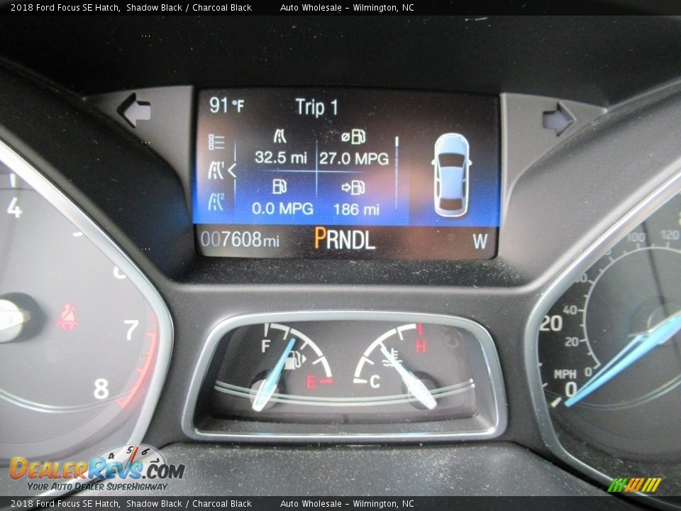 2018 Ford Focus SE Hatch Shadow Black / Charcoal Black Photo #16