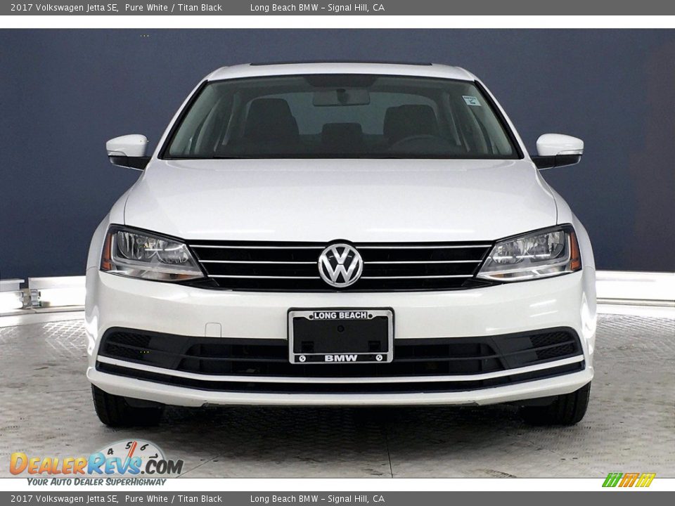 2017 Volkswagen Jetta SE Pure White / Titan Black Photo #2