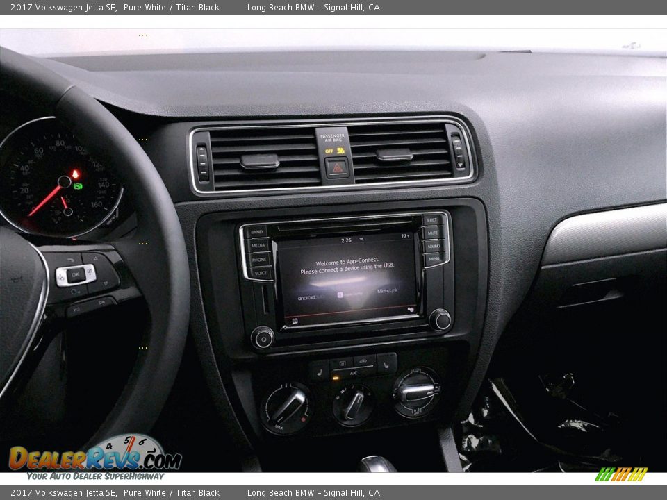 2017 Volkswagen Jetta SE Pure White / Titan Black Photo #5