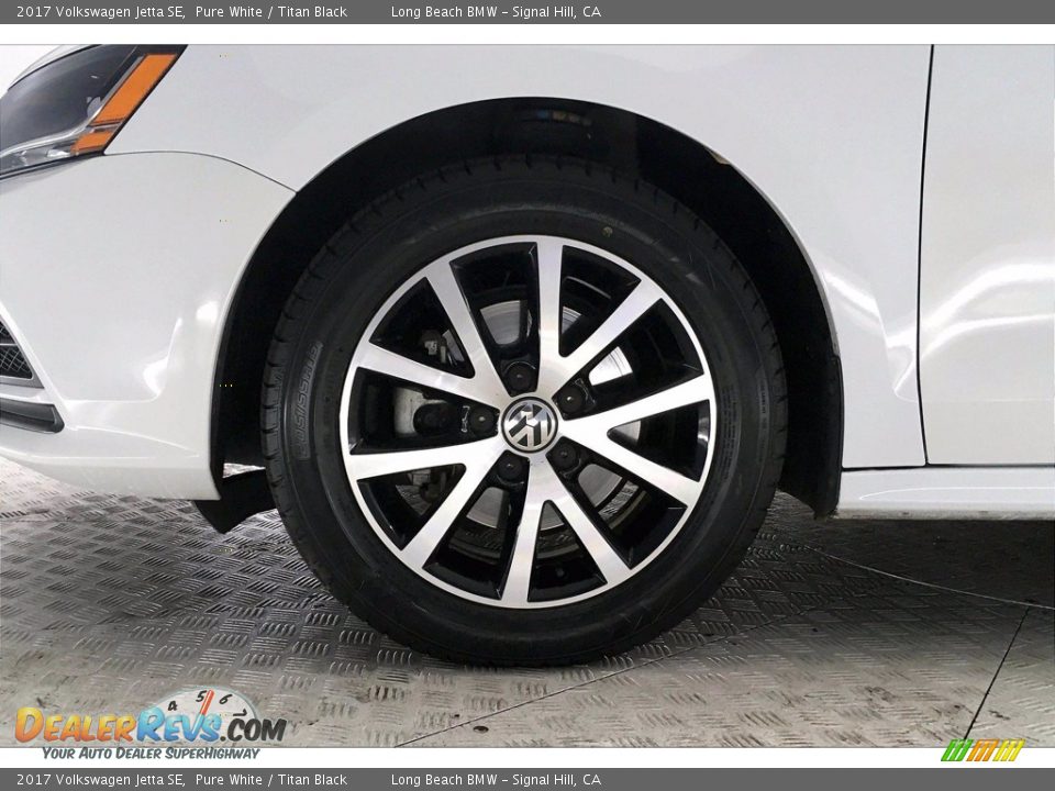 2017 Volkswagen Jetta SE Pure White / Titan Black Photo #8
