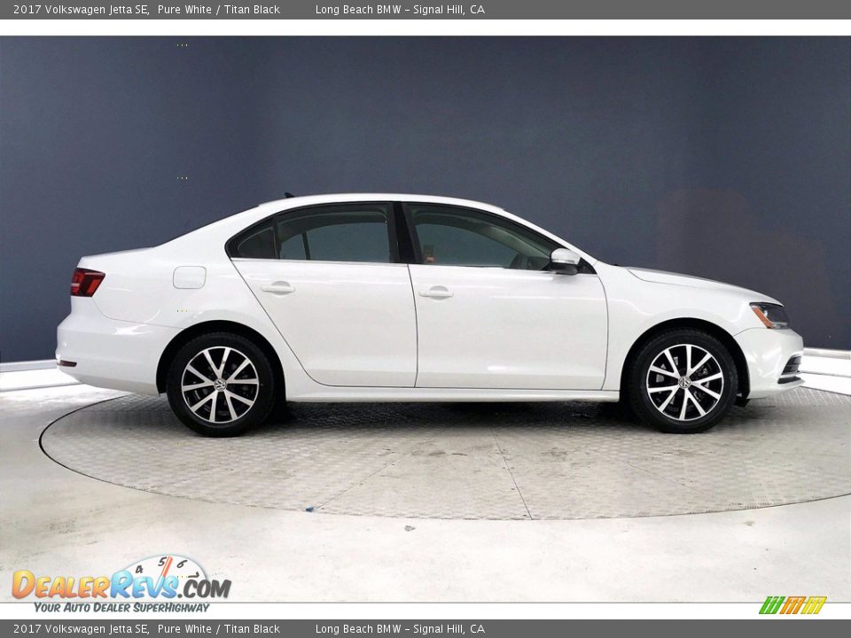 2017 Volkswagen Jetta SE Pure White / Titan Black Photo #14