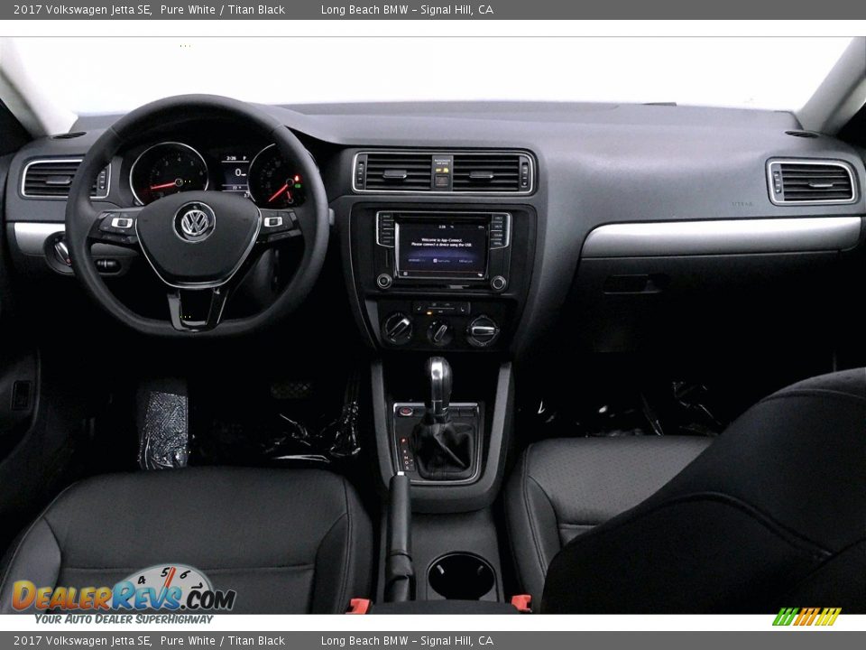 2017 Volkswagen Jetta SE Pure White / Titan Black Photo #15