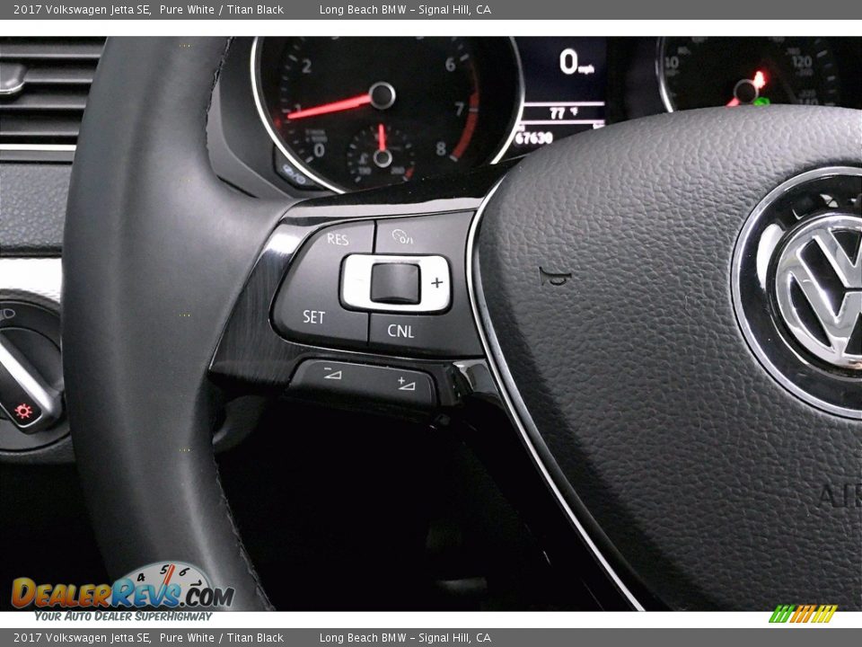 2017 Volkswagen Jetta SE Pure White / Titan Black Photo #18