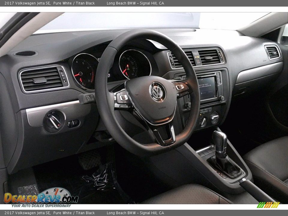 2017 Volkswagen Jetta SE Pure White / Titan Black Photo #21