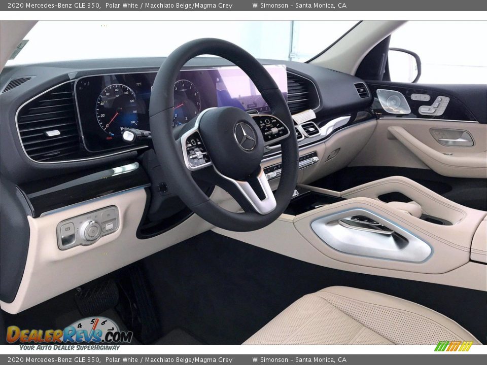 2020 Mercedes-Benz GLE 350 Polar White / Macchiato Beige/Magma Grey Photo #4