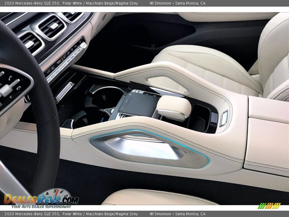 2020 Mercedes-Benz GLE 350 Polar White / Macchiato Beige/Magma Grey Photo #7