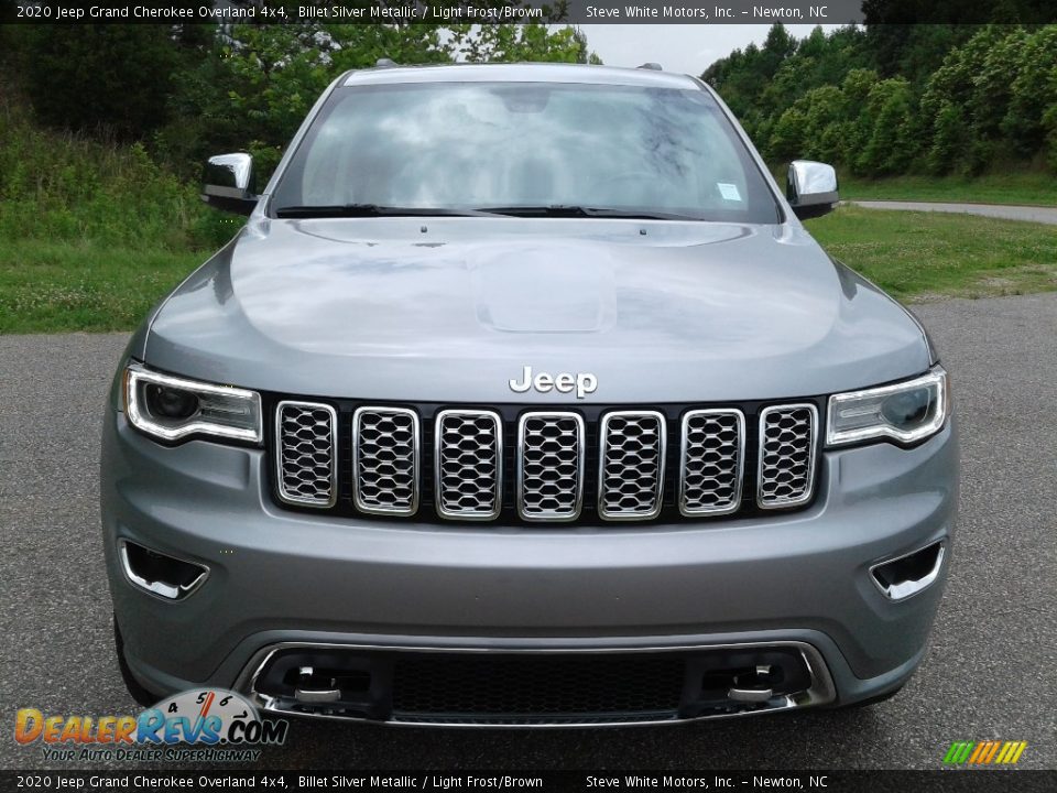 2020 Jeep Grand Cherokee Overland 4x4 Billet Silver Metallic / Light Frost/Brown Photo #3