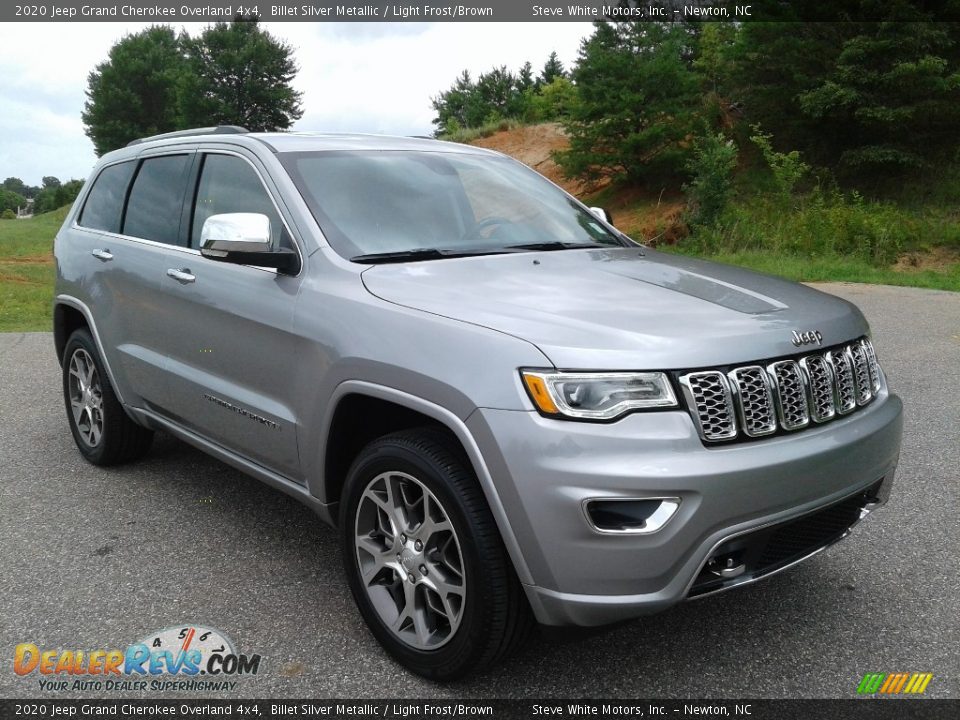 2020 Jeep Grand Cherokee Overland 4x4 Billet Silver Metallic / Light Frost/Brown Photo #4