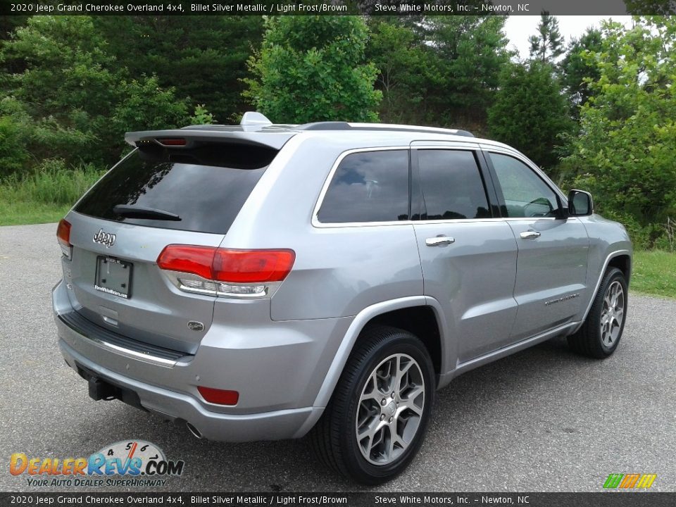 2020 Jeep Grand Cherokee Overland 4x4 Billet Silver Metallic / Light Frost/Brown Photo #6