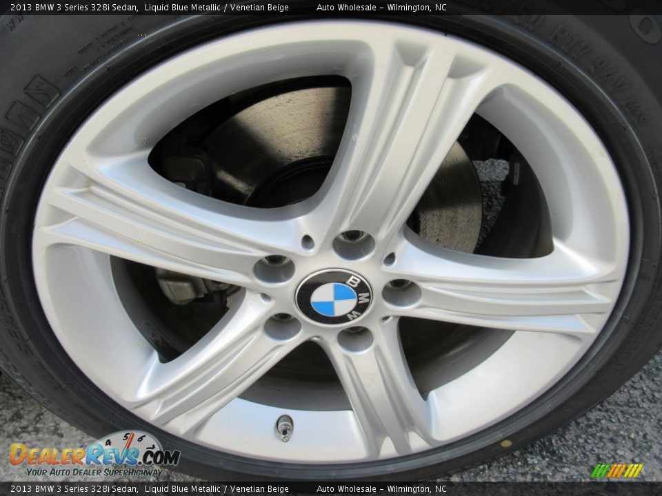 2013 BMW 3 Series 328i Sedan Liquid Blue Metallic / Venetian Beige Photo #7