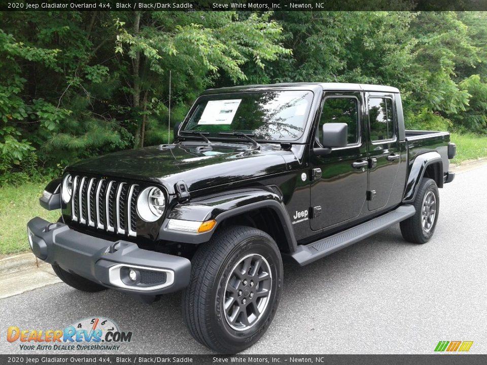 2020 Jeep Gladiator Overland 4x4 Black / Black/Dark Saddle Photo #2