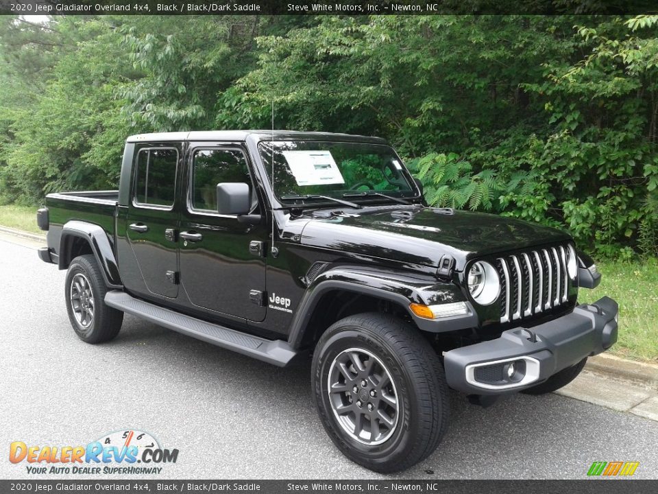 2020 Jeep Gladiator Overland 4x4 Black / Black/Dark Saddle Photo #4