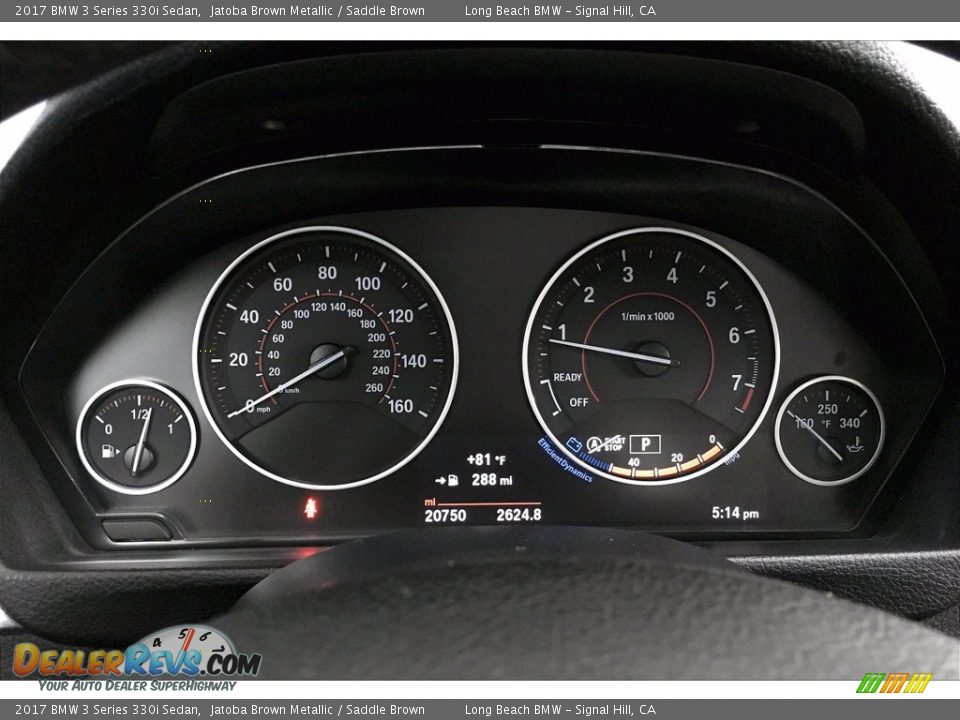 2017 BMW 3 Series 330i Sedan Jatoba Brown Metallic / Saddle Brown Photo #20