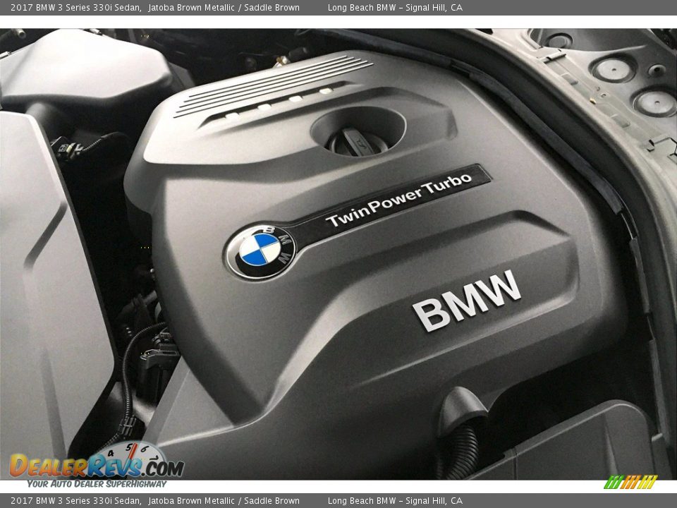 2017 BMW 3 Series 330i Sedan Jatoba Brown Metallic / Saddle Brown Photo #35