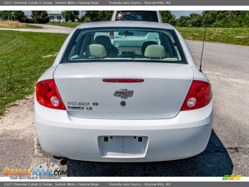 2007 Chevrolet Cobalt LS Sedan Summit White / Neutral Beige Photo #5