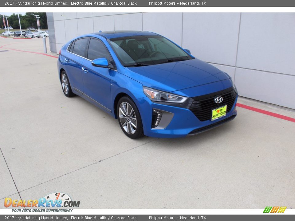 Electric Blue Metallic 2017 Hyundai Ioniq Hybrid Limited Photo #2