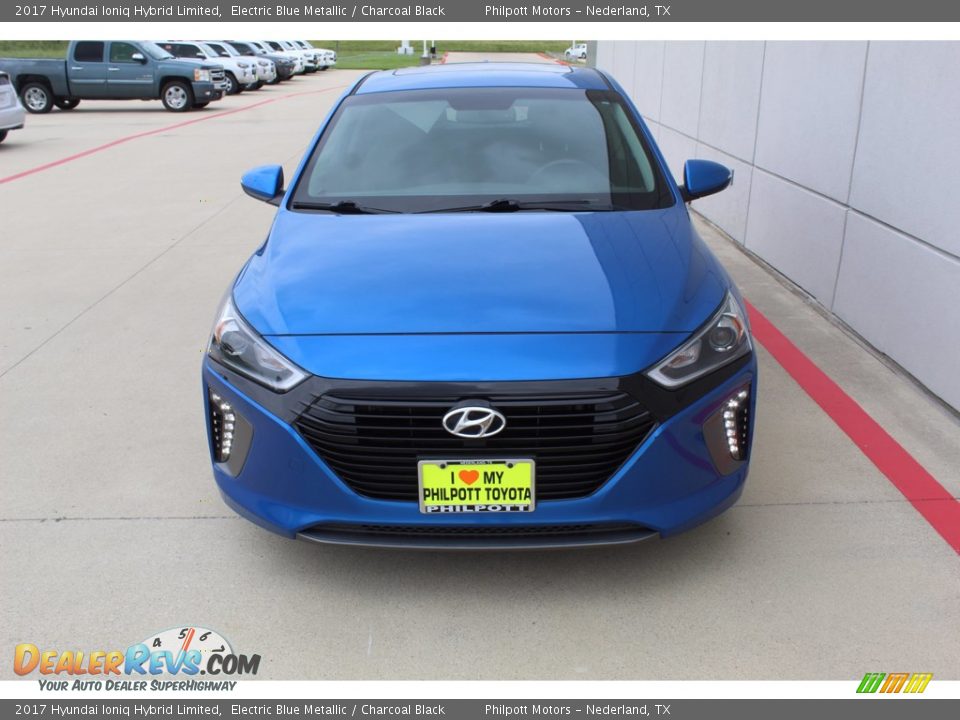 2017 Hyundai Ioniq Hybrid Limited Electric Blue Metallic / Charcoal Black Photo #3