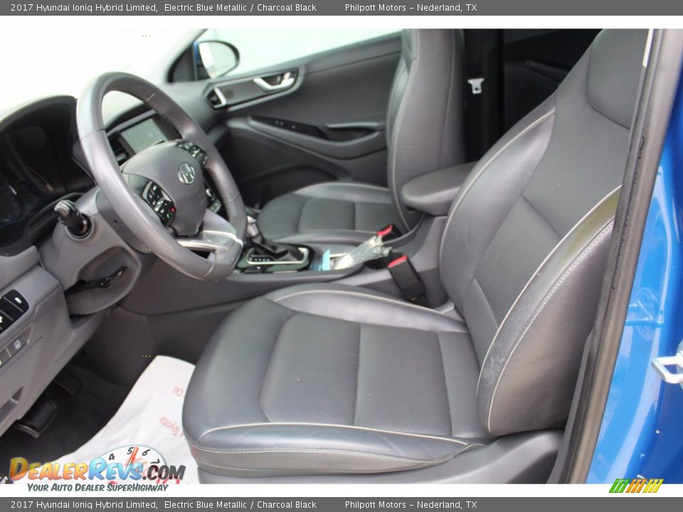 Front Seat of 2017 Hyundai Ioniq Hybrid Limited Photo #10