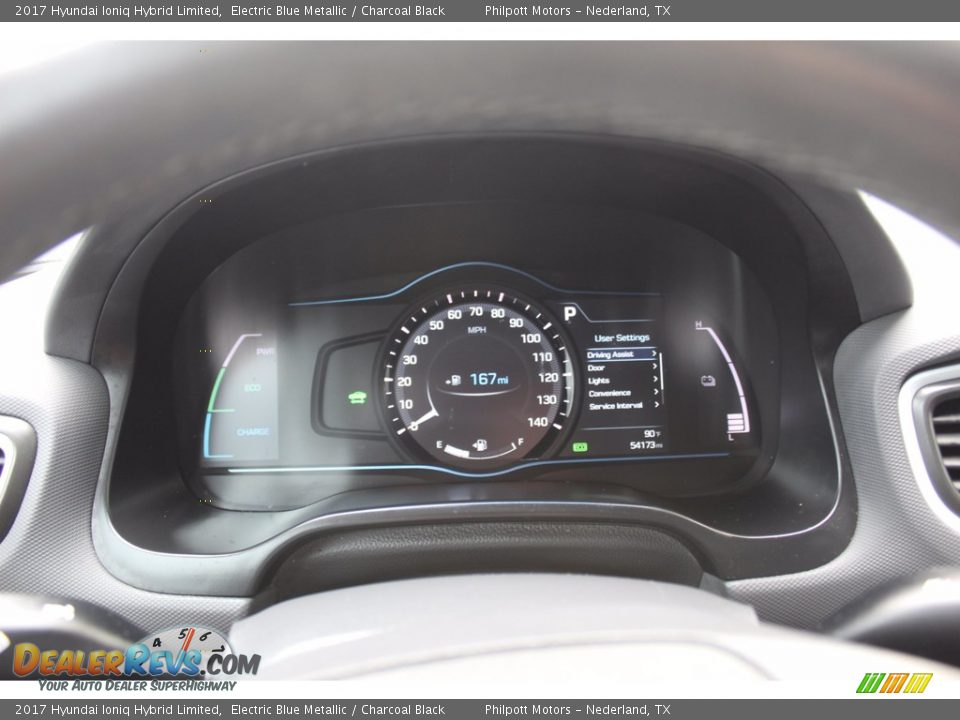 2017 Hyundai Ioniq Hybrid Limited Gauges Photo #13