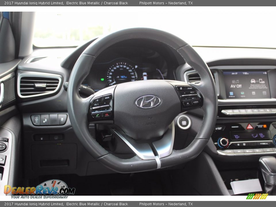 2017 Hyundai Ioniq Hybrid Limited Steering Wheel Photo #23