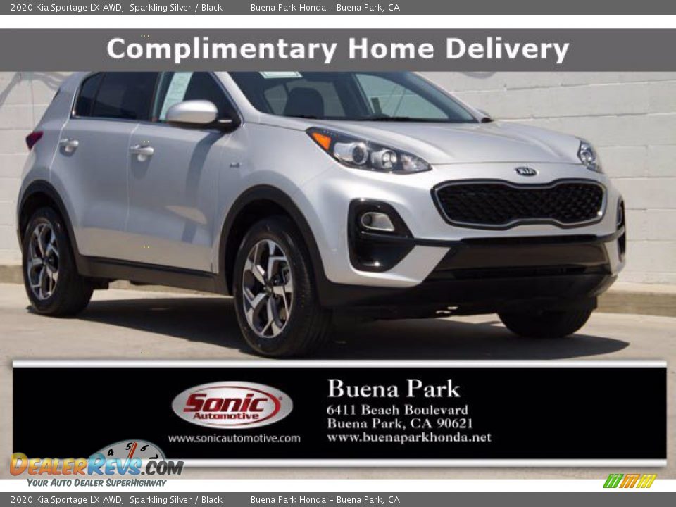 2020 Kia Sportage LX AWD Sparkling Silver / Black Photo #1