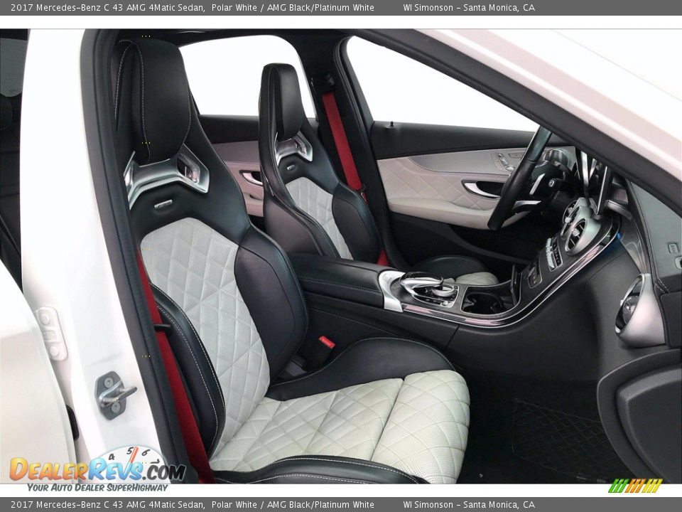 Front Seat of 2017 Mercedes-Benz C 43 AMG 4Matic Sedan Photo #6