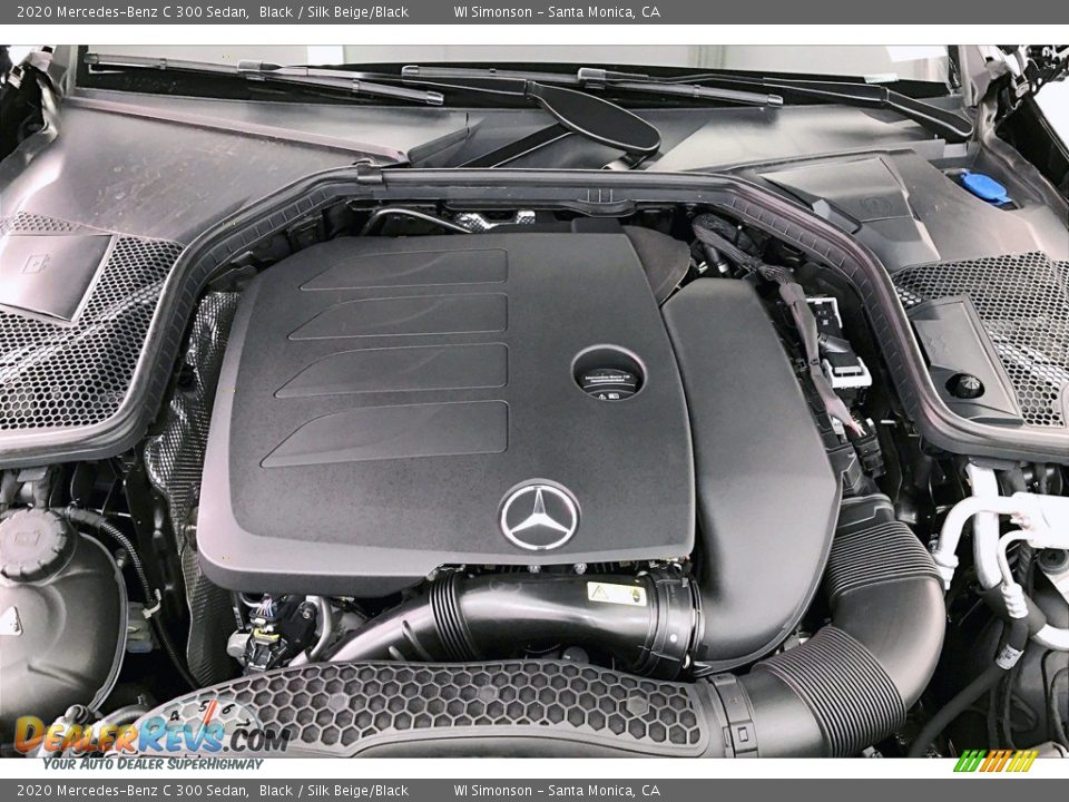 2020 Mercedes-Benz C 300 Sedan Black / Silk Beige/Black Photo #8